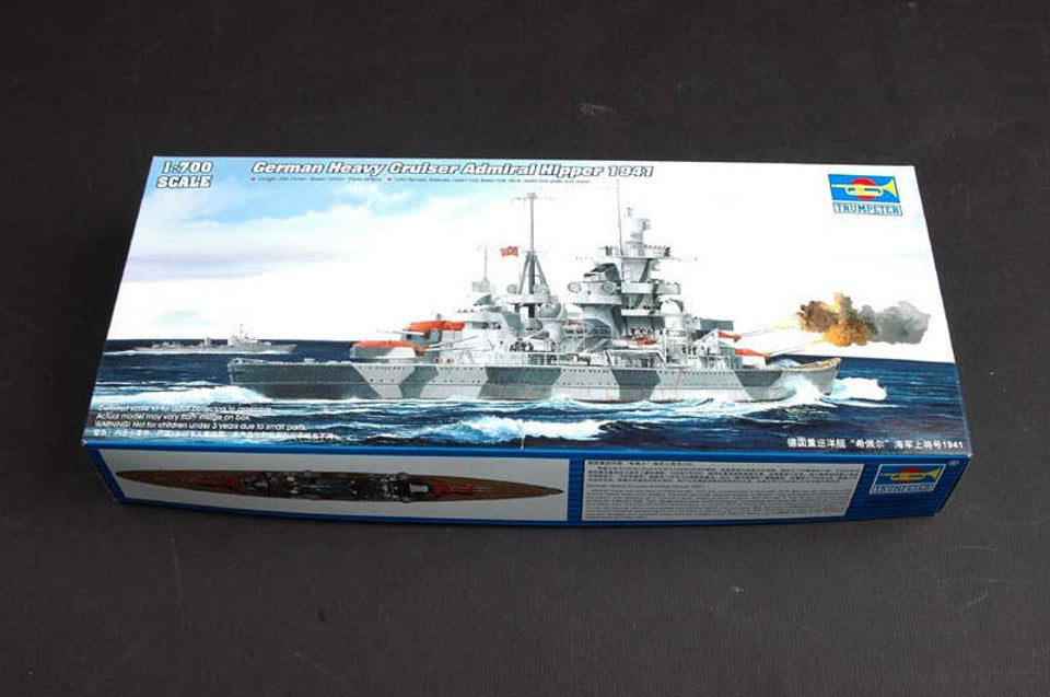 Trumpeter Scale Models 5776 1/700 German Admiral Hipper Heavy Cruiser 1941 Model Kit