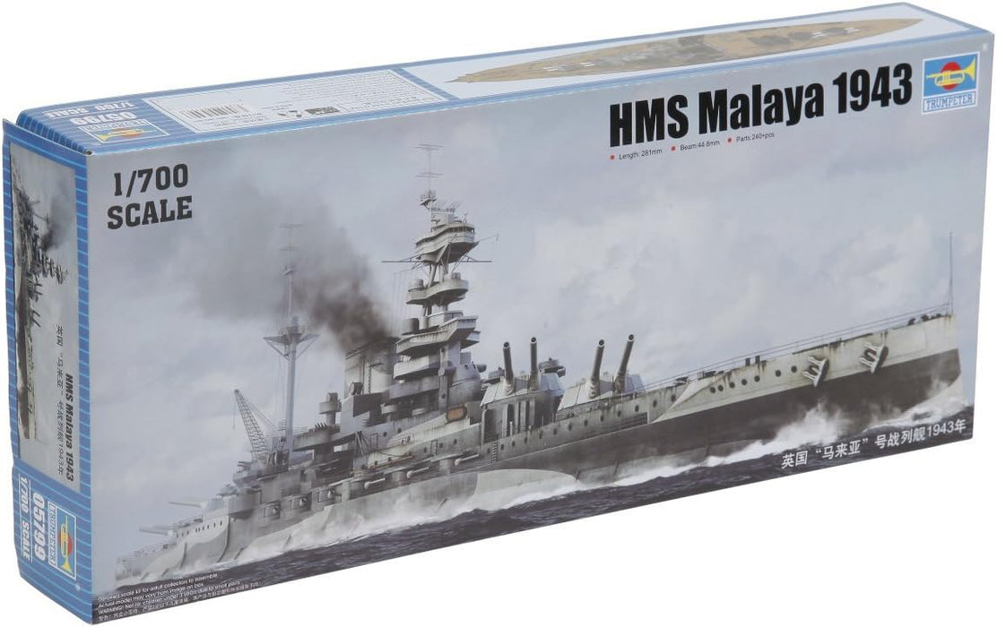 Trumpeter Scale Models 5799 1/700 HMS Malaya 1943