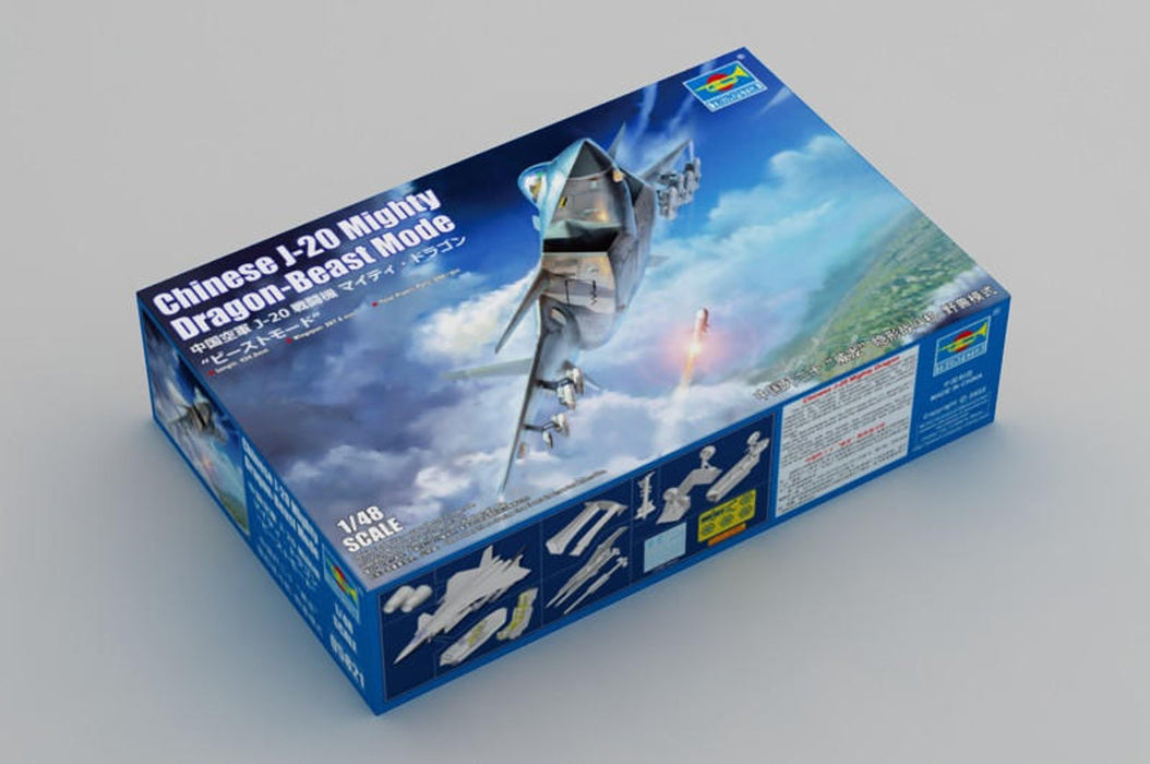 Trumpeter Scale Models 5821 1/48 Chinese J20 Mighty Dragon BM Fighter Model Aircraft Kit