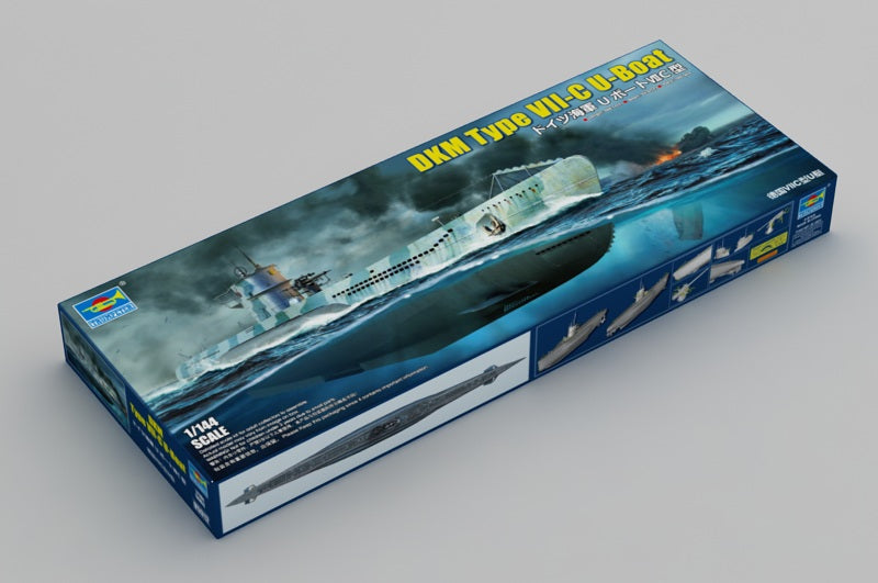 Trumpeter Scale Models 5912 1/144 German DKM Type VIIC U-Boat Model Submarine Kit
