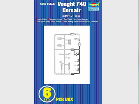 Trumpeter Scale Models 6209 1/350 F-4U Corsair Aircraft Set Model Kit