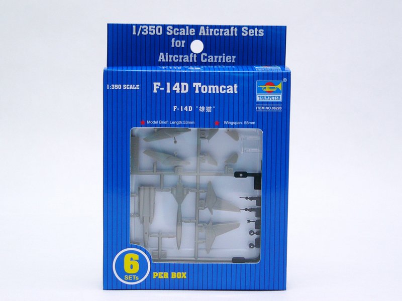 Trumpeter Scale Models 6220 1/350 F-14D Tomcat Aircraft Set Model Kit