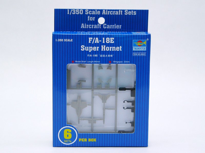 Trumpeter Scale Models 6221 1/350 F/A-18E Super Hornet Aircraft Set Model Kit