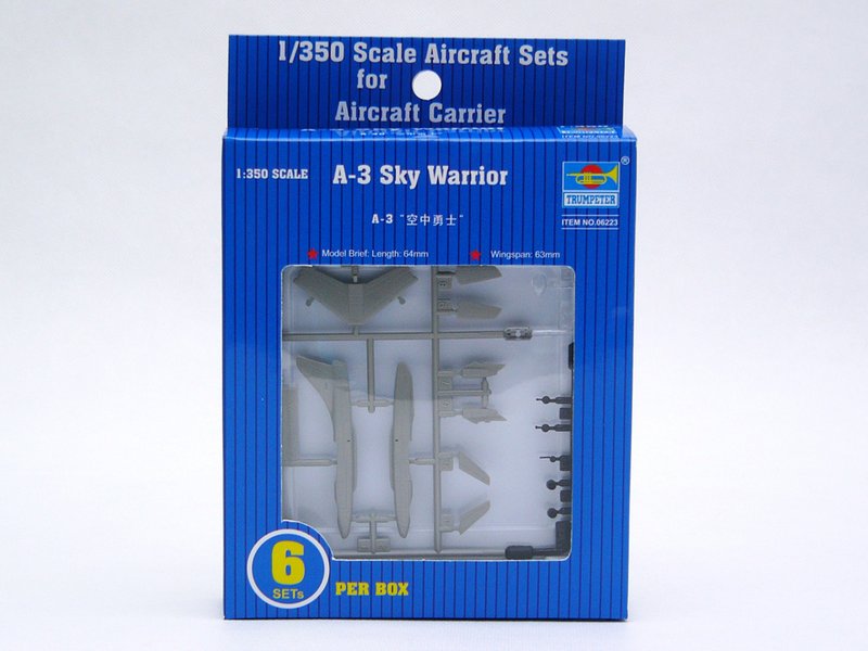 Trumpeter Scale Models 6223 1/350 A-3D Skywarrior Aircraft Set Model Kit