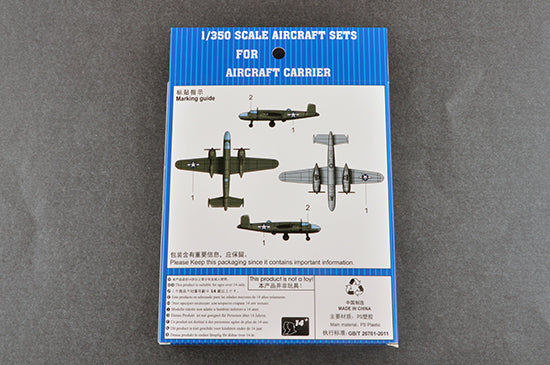 Trumpeter Scale Models 6401 1/350 B-25 Mitchell US Medium Bomber Set Model Aircraft Kit