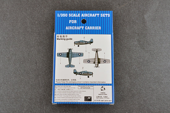 Trumpeter Scale Models 6402 1/350 F4F-4 Wildcat Carrier-Based Fighter Set Model Aircraft Kit