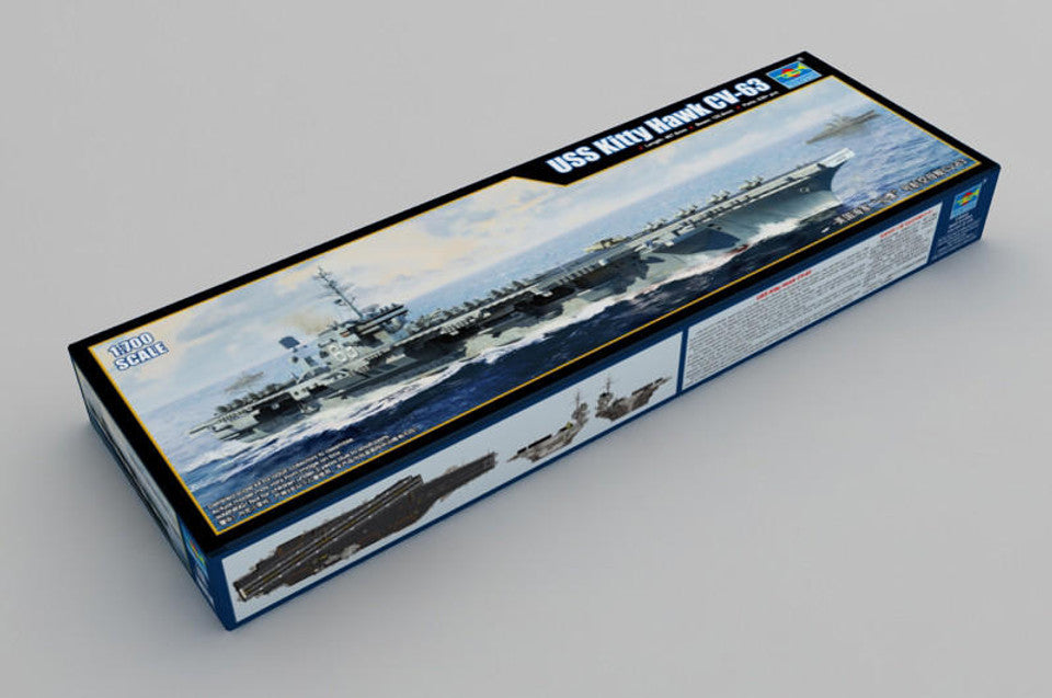 Trumpeter Scale Models 6714 1/700 USS Kitty Hawk CV-63 Aircraft Carrier Model Kit