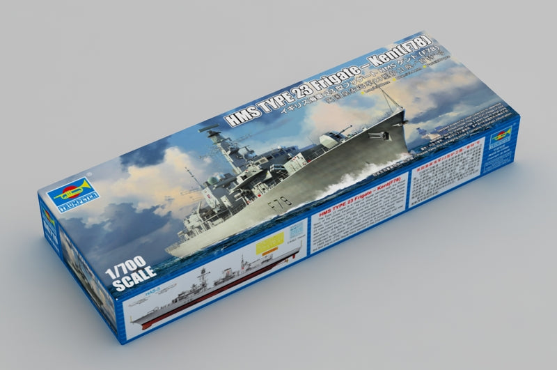 Trumpeter Scale Models 6719 1/700 HMS Kent F78 Type 23 Frigate Model Kit