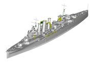 Trumpeter Scale Models 6735 1/700 HMS Kent British Heavy Cruiser Model Ship Kit