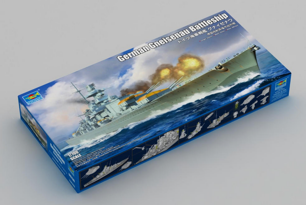 Trumpeter Scale Models 6736 1/700 German Gneisenau Battleship Model Kit