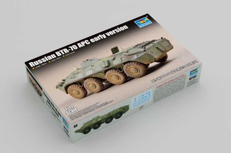 Trumpeter Scale Models 7137 1/72 Russian BTR-70 APC Early Version Model Kit