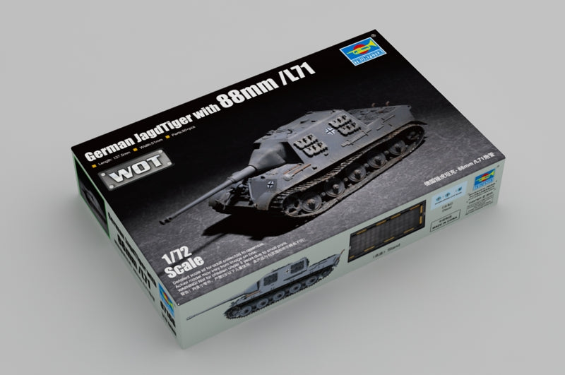 Trumpeter Scale Models 7166 1/72 German Jagdtiger with 88mm L71 Model Tank Kit