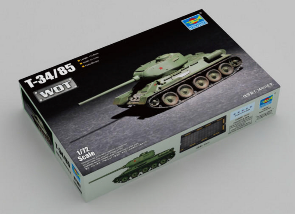 Trumpeter Scale Models 7167 1/72 T-34/85 Soviet Tank Model Kit