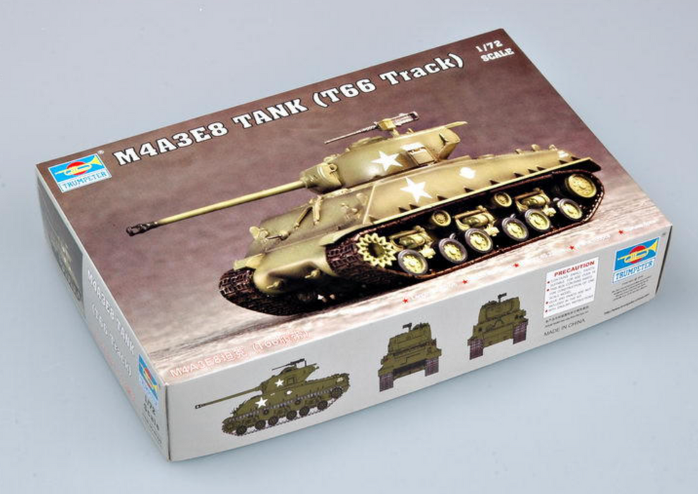 Trumpeter Scale Models 7225 1/72 US M4A3E8 Tank Model Kit