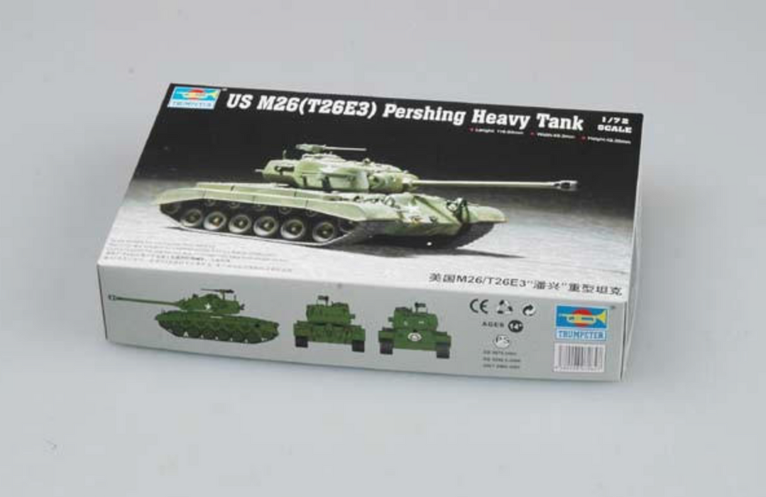 Trumpeter Scale Models 7264 1/72 US M26 Pershing Heavy Tank Model Kit
