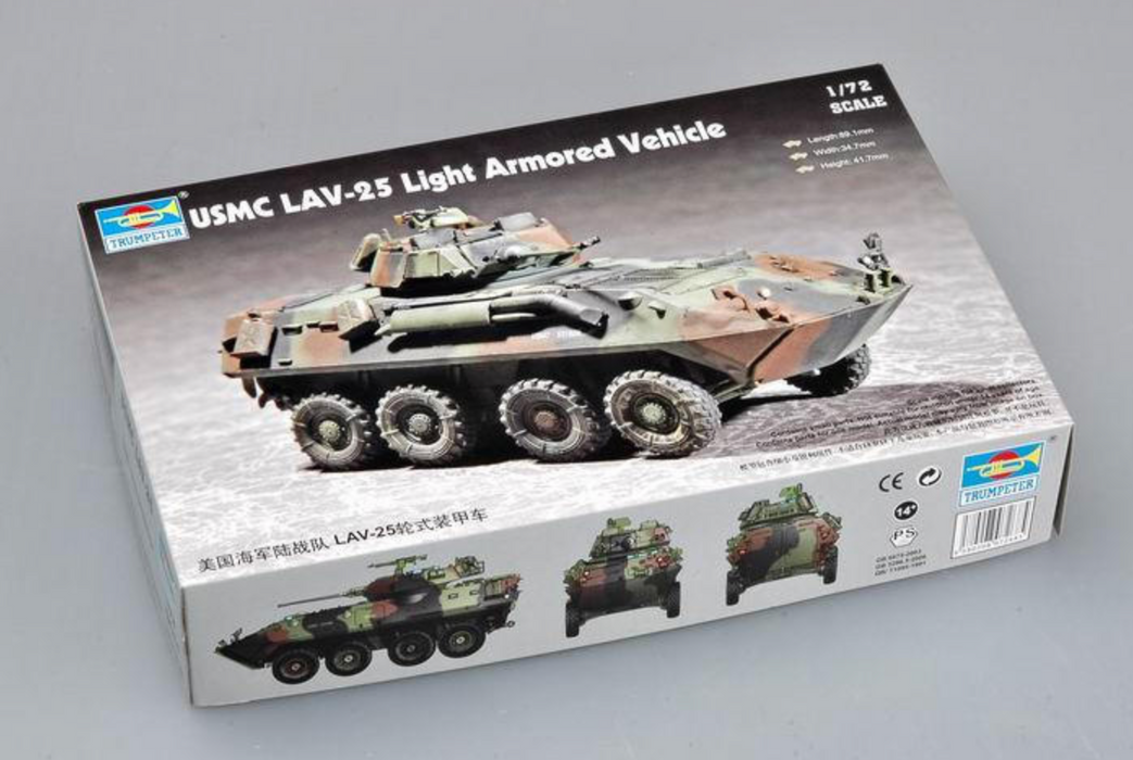 Trumpeter Scale Models 7268 1/72 USMC Lav-25 Model Kit
