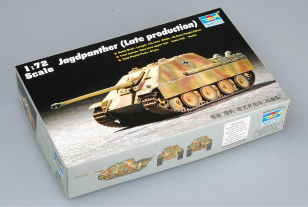Trumpeter Scale Models 7272 1/72 Jagdpanther Late Prod Model Kit