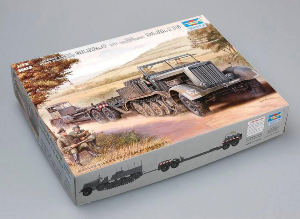 Trumpeter Scale Models 7275 1/72 Sd.Kfz.9 Halftrack & Trailer Model Kit