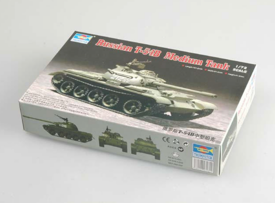 Trumpeter Scale Models 7281 1/72 Russian T54B Medium Tank Model Kit