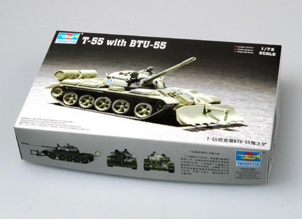 Trumpeter Scale Models 7284 1/72 Russian T-55 with Btu-55 Model Kit