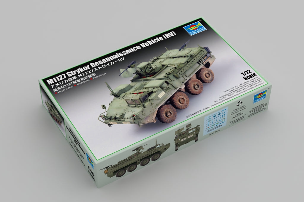 Trumpeter Scale Models 7422 1/72 M1127 Stryker Armored Recon Vehicle Model Kit