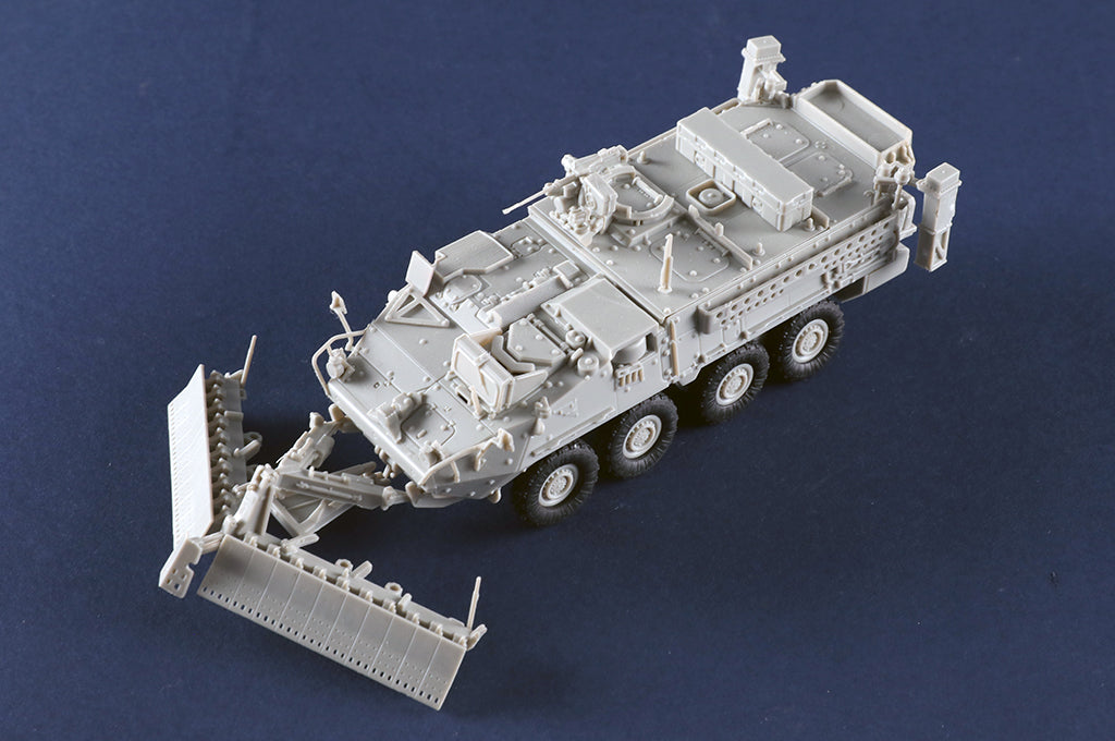 Trumpeter Scale Models 7427 1/72 M1132 Stryker Vehicle with Surface Mine Plow Model Kit