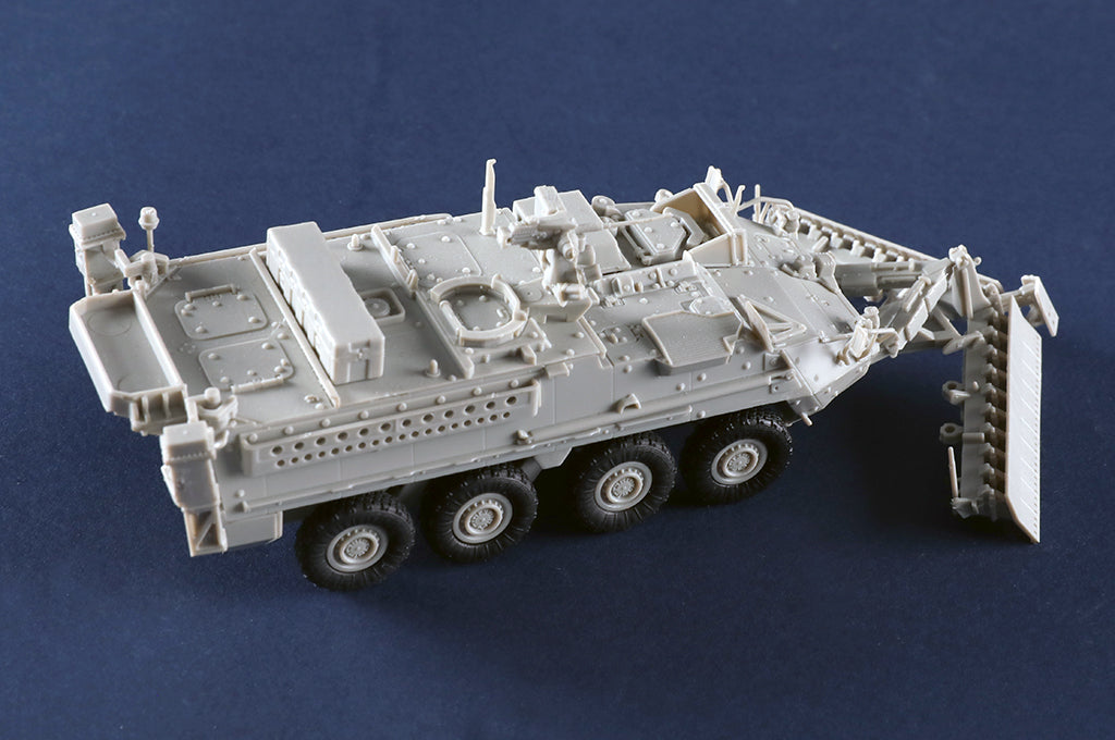 Trumpeter Scale Models 7427 1/72 M1132 Stryker Vehicle with Surface Mine Plow Model Kit