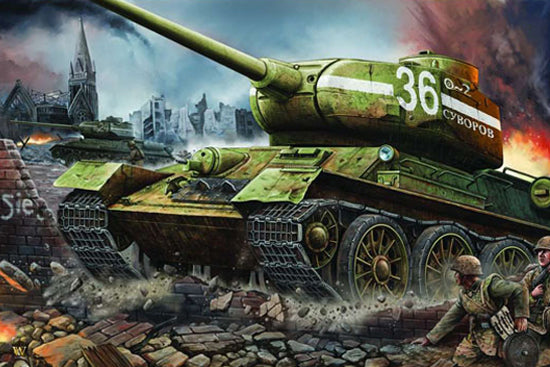 Trumpeter Scale Models 902 1/16 T34/85 Model 1944 Late “Factory No 183” Model Tank Kit