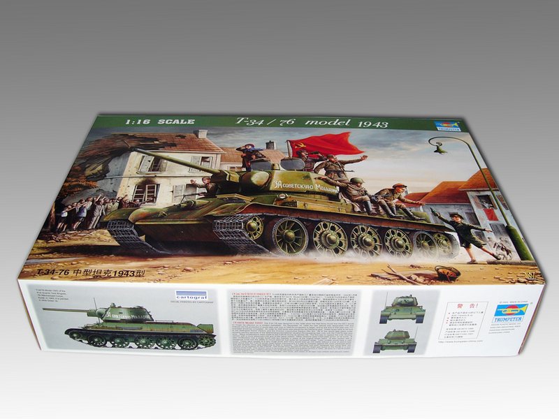 Trumpeter Scale Models 903 1/16 T34/76 Model 1943 Tank Model Kit