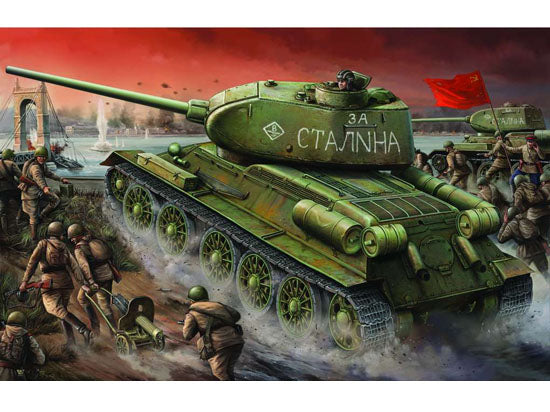 Trumpeter Scale Models 904 1/16 T34/85 Russian Tank Early Model Kit