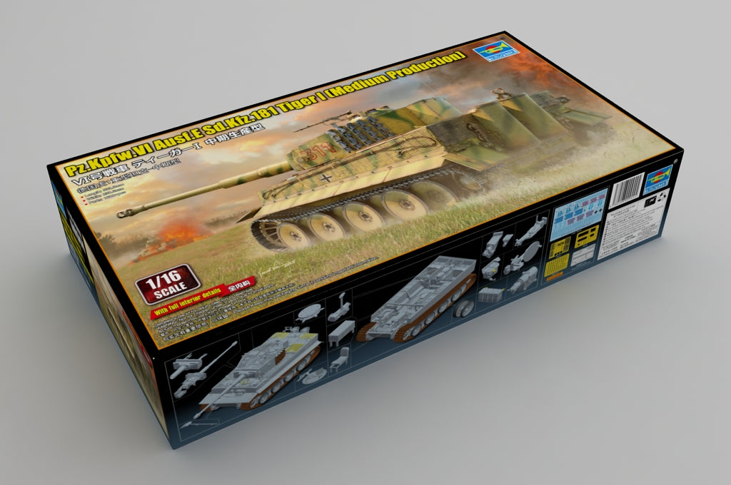 Trumpeter Scale Models 944 1/16 German Pz.Kpfw.VI Ausf.E Sd.Kfz.181 Tiger I Med. Prod. Tank Model Kit