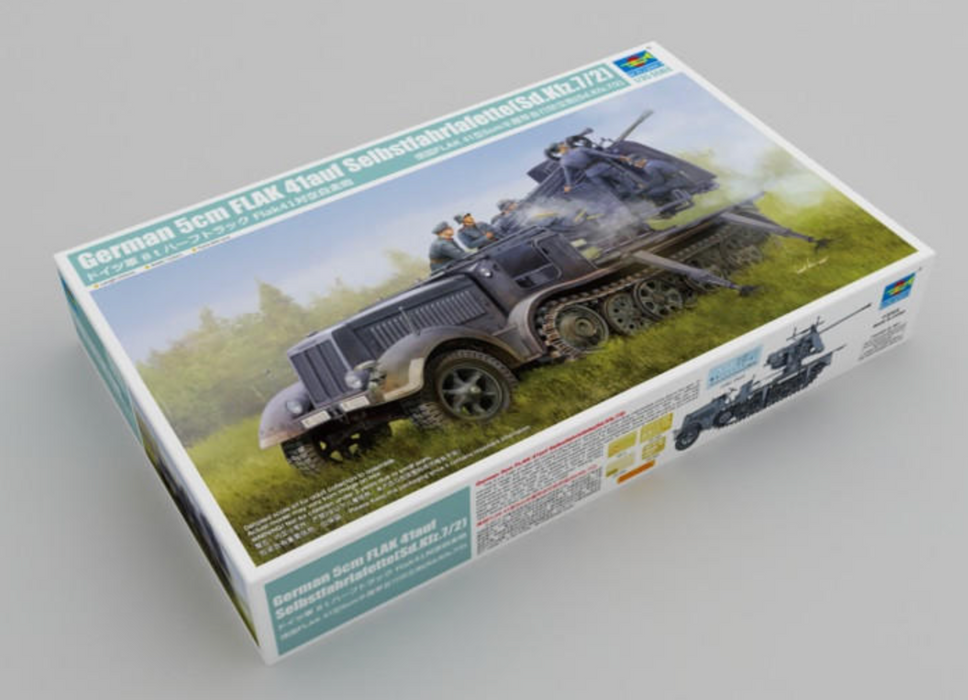 Trumpeter Scale Models 9513 1/35 12T Halftrack with 5cm Flak 41 Model Kit