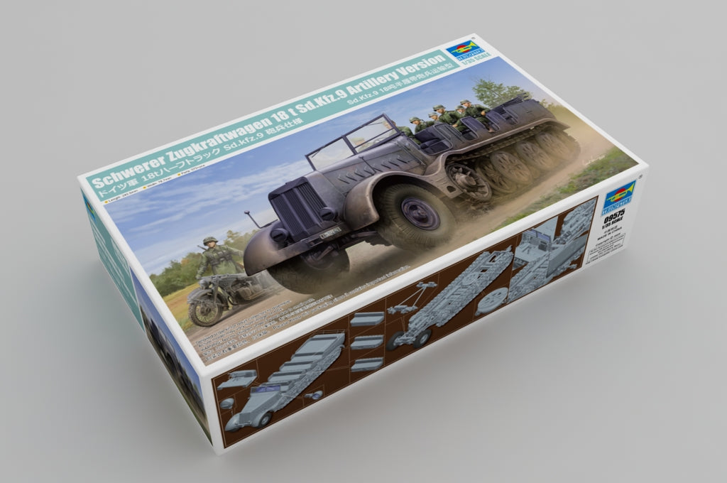 Trumpeter Scale Models 9575 1/35 Schwerer Zugkraftwagen 18to Sd.Kfz. 9 Artillery Version Model Kit