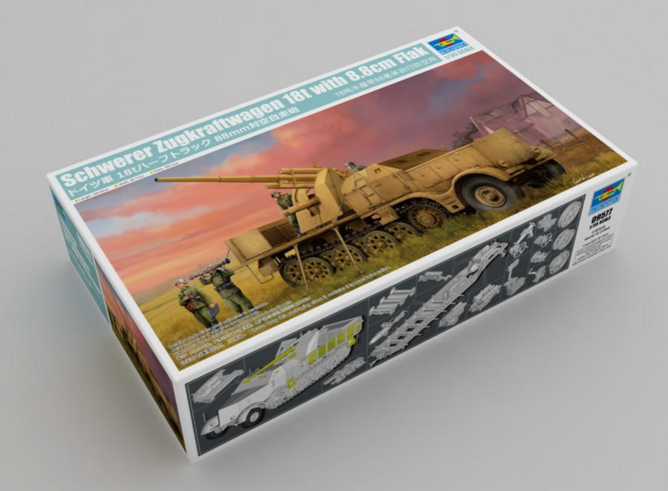 Trumpeter Scale Models 9577 1/35 Schwerer Zugkraftwagen 18ton Half Track Model Kit