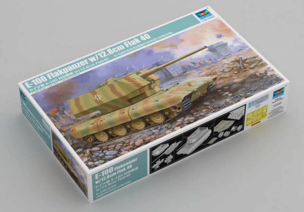 Trumpeter Scale Models 9585 1/35 E-100 Flakpanzer with 12.8cm Flak 40 Model Kit