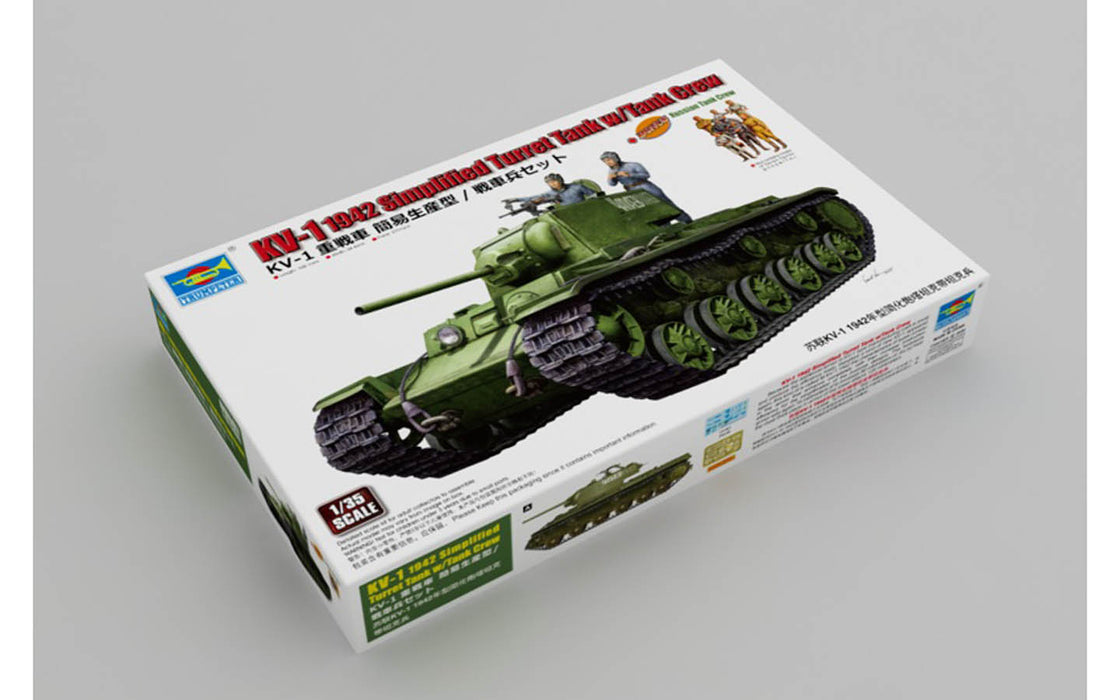 Trumpeter Scale Models 9597 1/35 KV-1 1942 Simplified Turret with crew Model Kit