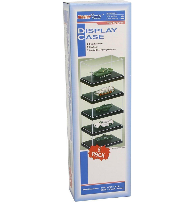 Trumpeter Scale Models 9811 Display Case with Black Base (90x51x38mm)
