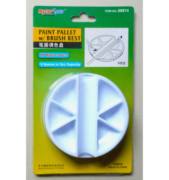 Trumpeter Scale Models 9974 Paint Palette 6 Well with lid