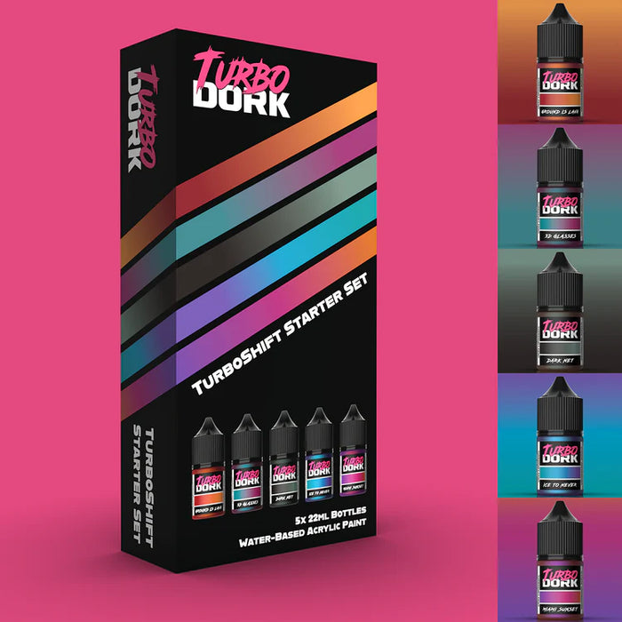 Turbo Dork 15892 TurboShift Starter Acrylic Paint Set (5 Colors) 22ml Bottles