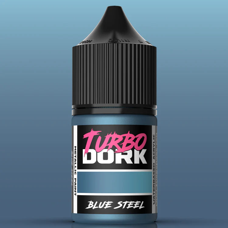 Turbo Dork 25151 Blue Steel Metallic Acrylic Paint 22ml Bottle