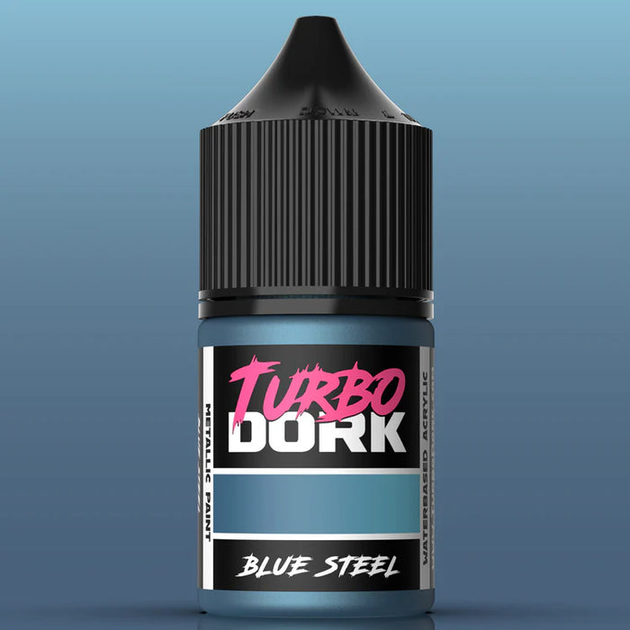 Turbo Dork 25151 Blue Steel Metallic Acrylic Paint 22ml Bottle
