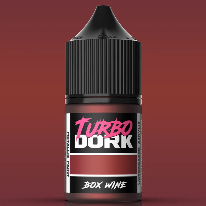 Turbo Dork 25168 Box Wine Metallic Acrylic Paint 22ml Bottle