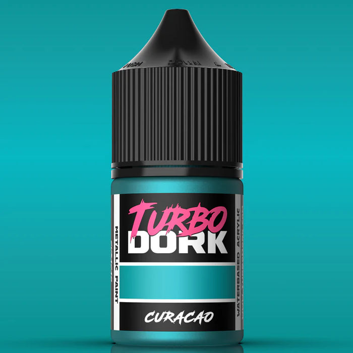 Turbo Dork 25236 Curacao Metallic Acrylic Paint 22ml Bottle