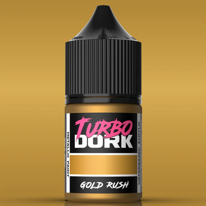 Turbo Dork 25366 Gold Rush Metallic Acrylic Paint 22ml Bottle