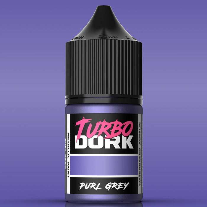 Turbo Dork 25618 Purl Grey Metallic Acrylic Paint 22ml Bottle