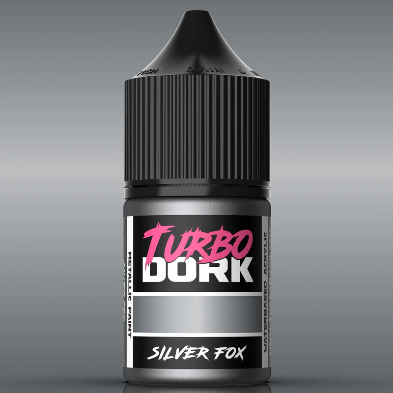 Turbo Dork 25717 Silver Fox Metallic Acrylic Paint 22ml Bottle