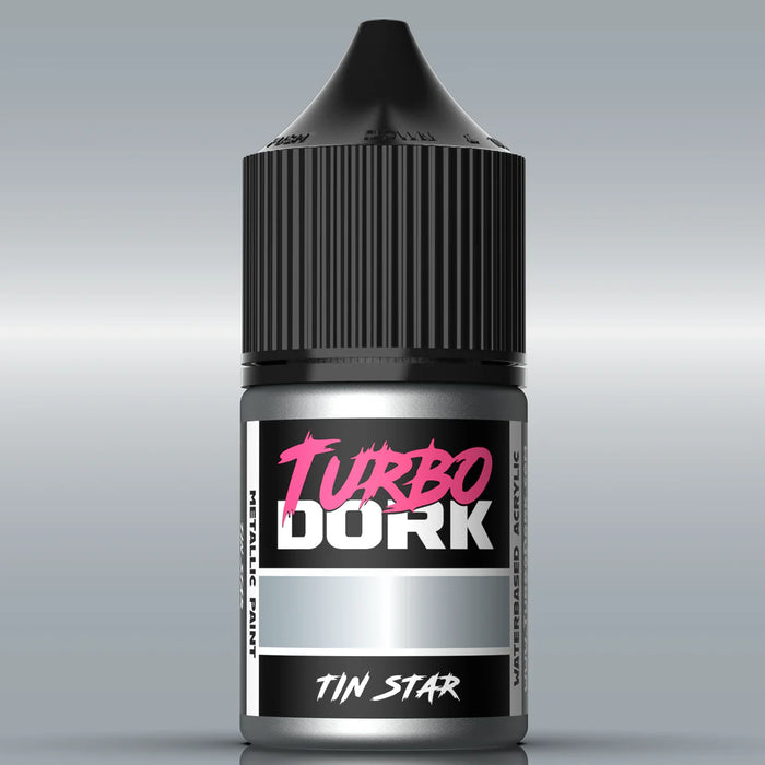 Turbo Dork 25809 Tin Star Metallic Acrylic Paint 22ml Bottle