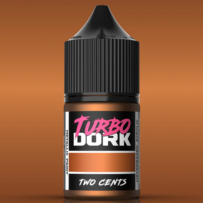 Turbo Dork 25830 Two Cents Metallic Acrylic Paint 22ml Bottle