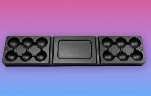 Turbo Dork 55038 Large Black Silicone Paint Palette 12 Wells — White ...
