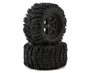 UpGrade RC 10000 Dirt Claw 2.8" Pre-Mounted All-Terrain Tires with 5-Star Wheels (2 Pack)